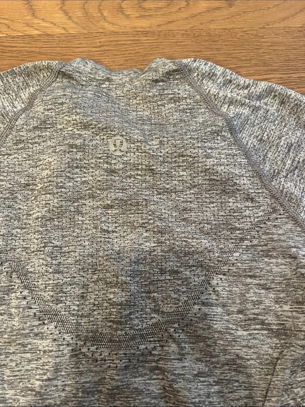lululemon athletica Heather Gray Short Sleeve Active Tee